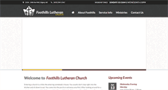 Desktop Screenshot of foothillslutheran.com